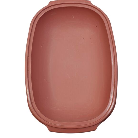 Vtg Tupperware Microwave Steamer Dusty Rose Complete - Picture 2 of 11